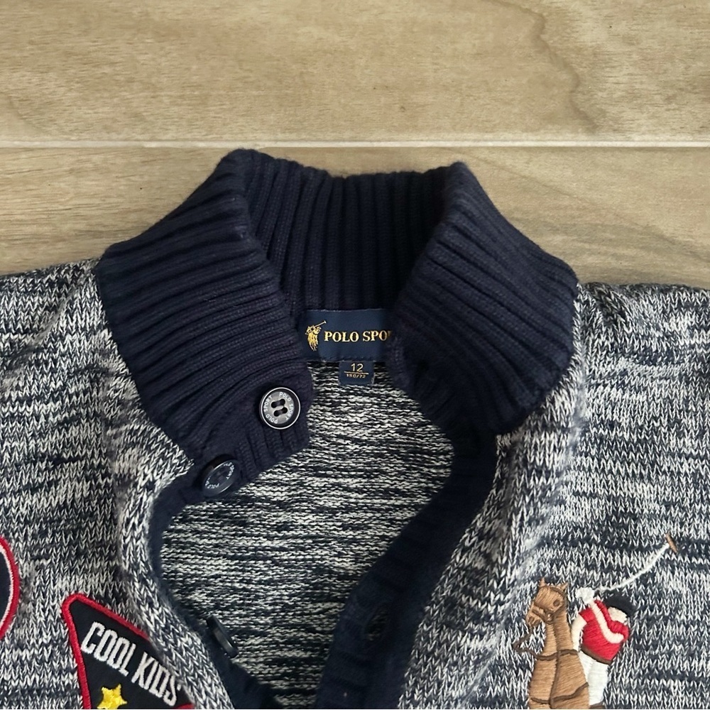 Polo Sport Cardigan Sweater | Size 12 - Picture 3 of 5